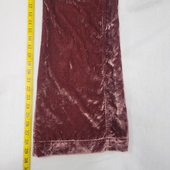 Free People 90’s Forever Overalls Brown Velvet Women's Size XSmall Msrp $168 - Picture 6 of 16